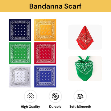 6PCs Bandanna Scarf