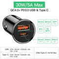 Baseus 30W Quick Charge 4.0 Dual Simultaneous Charging Universal Car Charger Prily