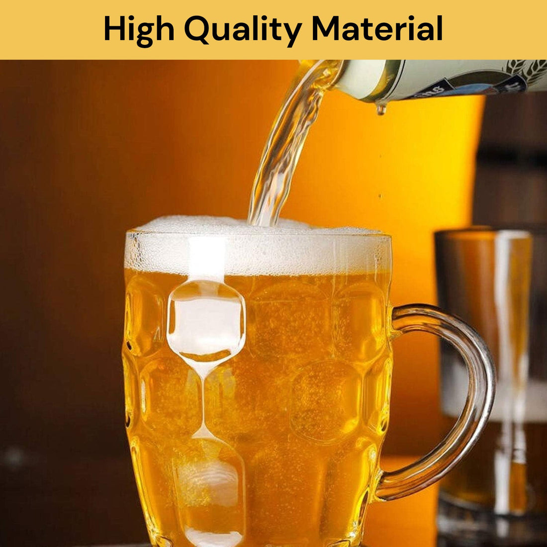 2 PCs Beer Mugs with Handle