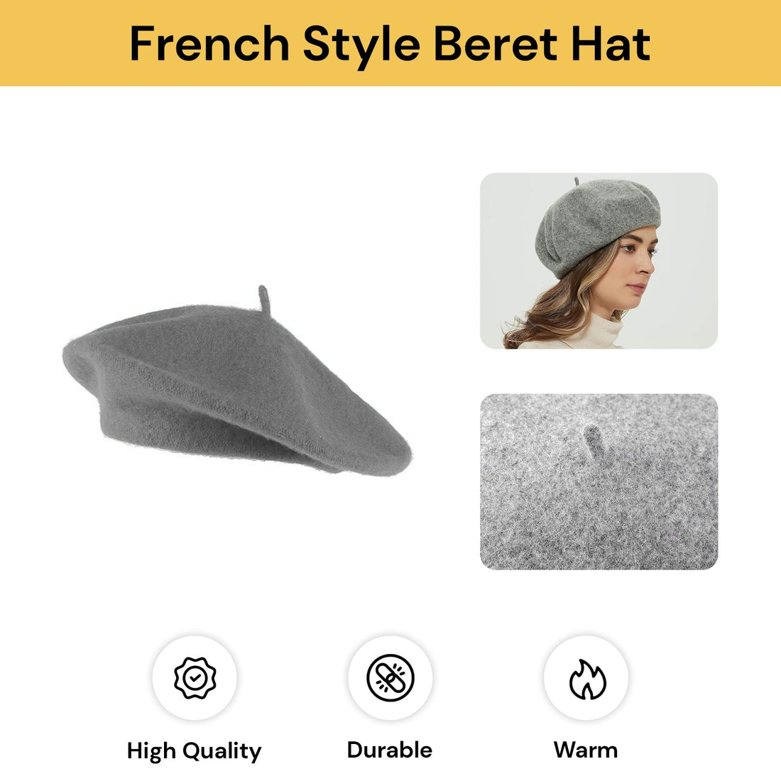 Women’s Winter French Style Beret Hat