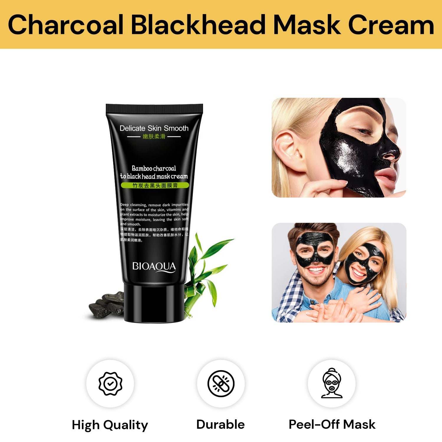 Bamboo Charcoal Blackhead Mask Cream