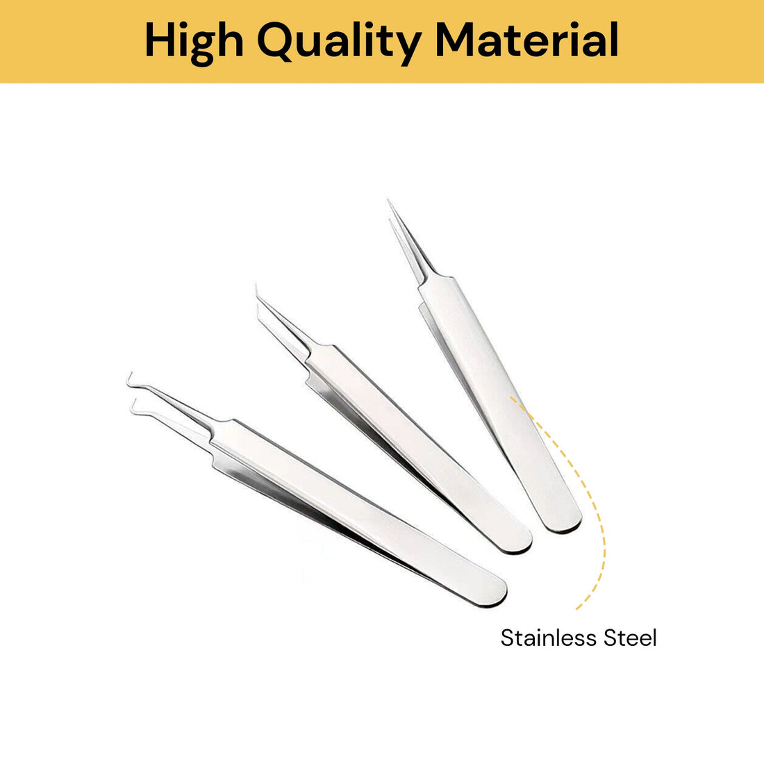 3PCs Blackhead Remover Tweezers