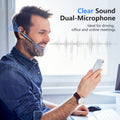 Bluetooth Business Headphones With Extended Microphone Prily