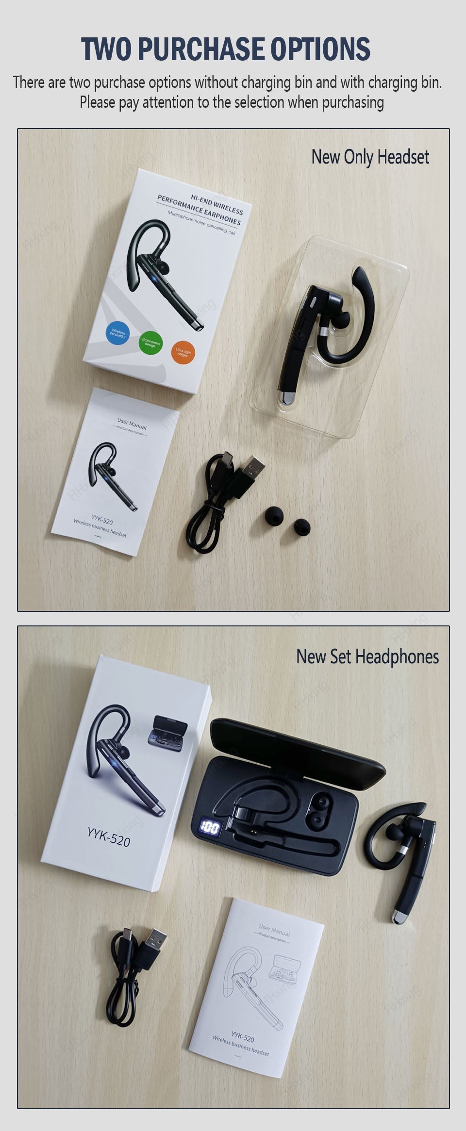 Bluetooth Business Headphones With Extended Microphone Prily