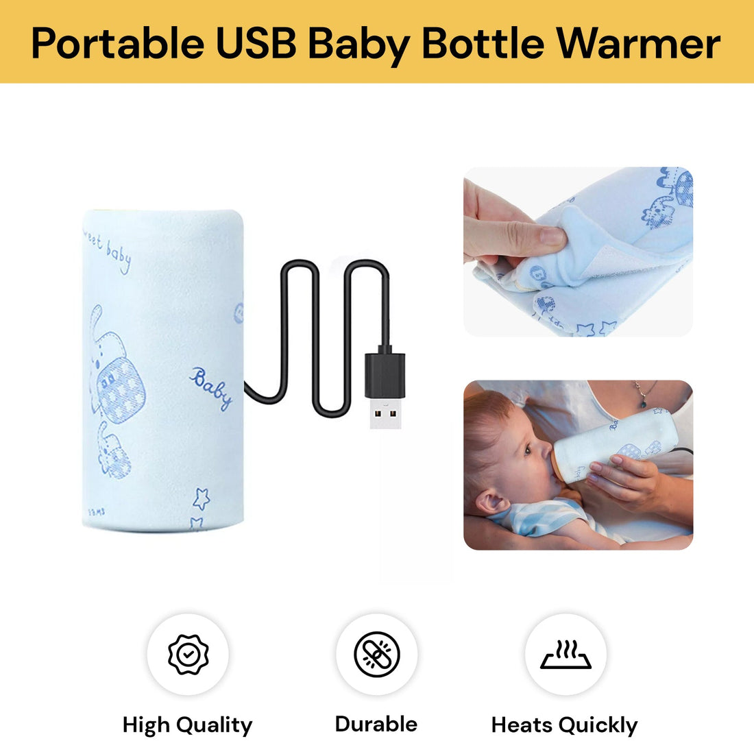 Portable USB Baby Bottle Warmer 