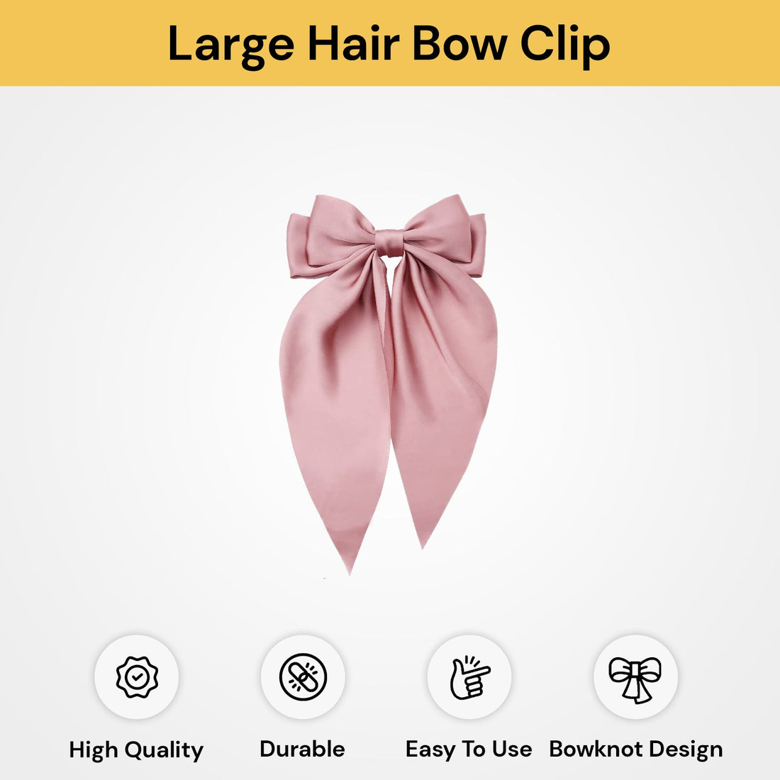 Large Hair Bow Clip