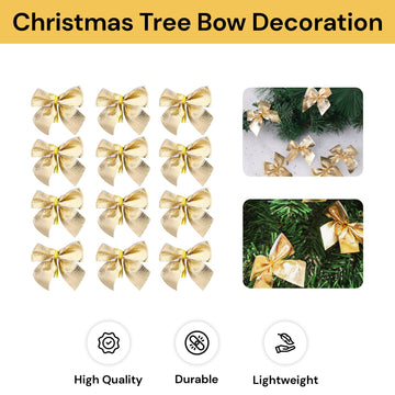 12PCs Christmas Tree Bow Decoration