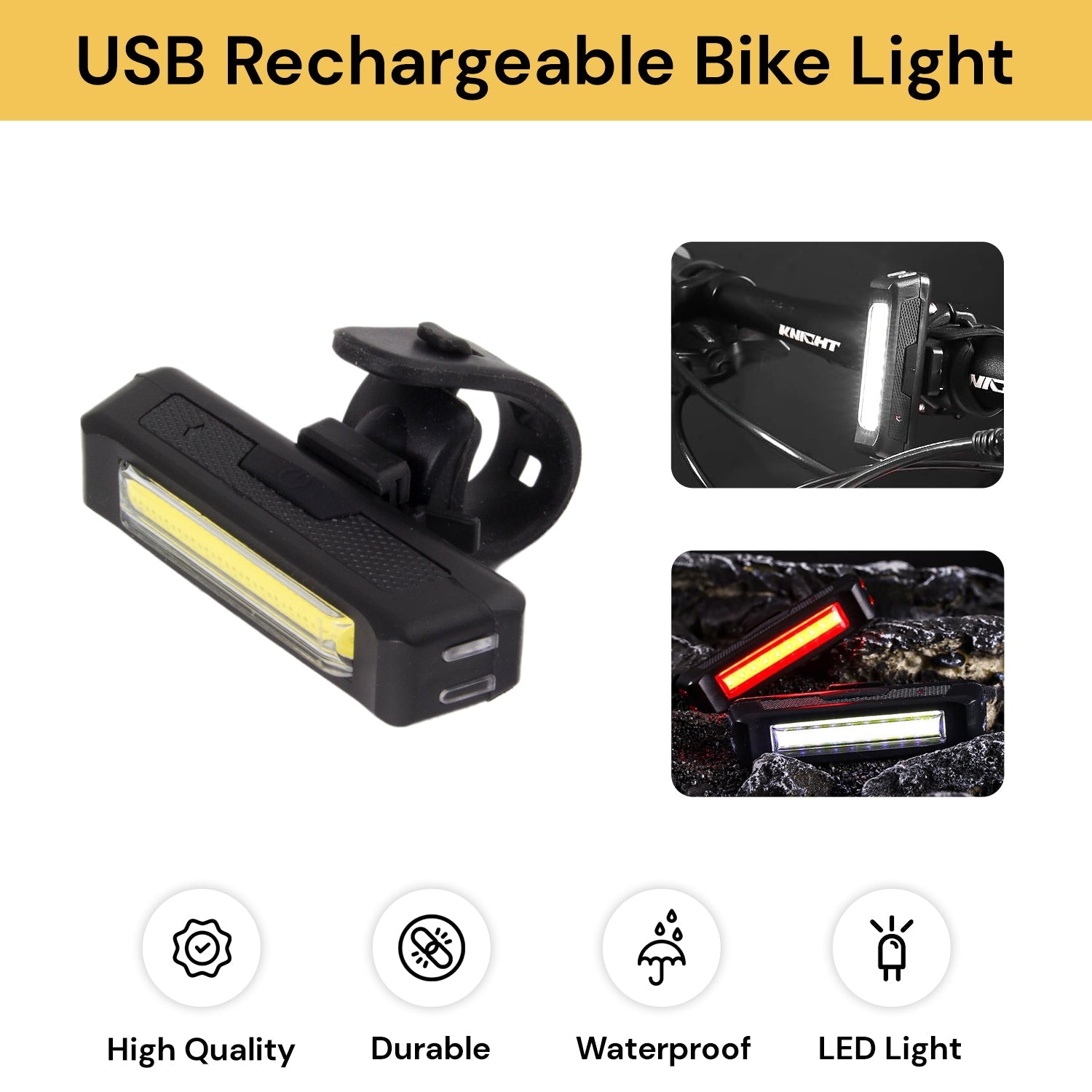 USB Rechargeable Bike Light