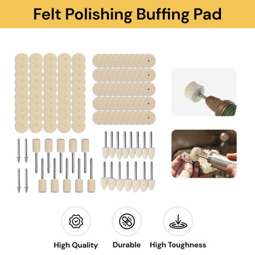 129PCs Felt Polishing Buffing Pad