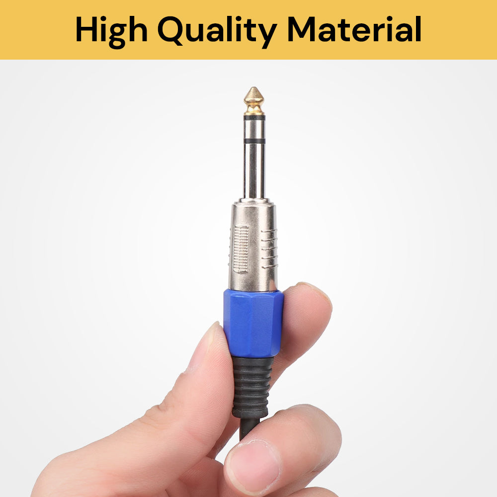 XLR Male to 6.35mm Stereo Jack Plug Cable