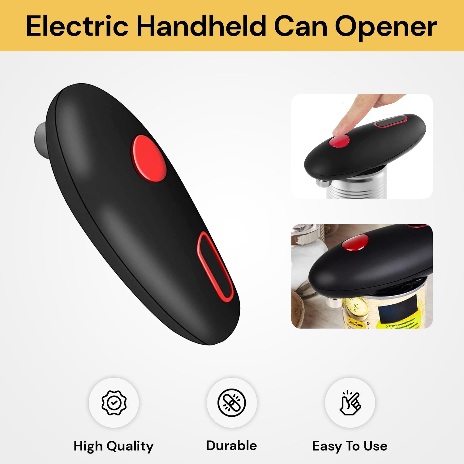 Electric Handheld Can Opener