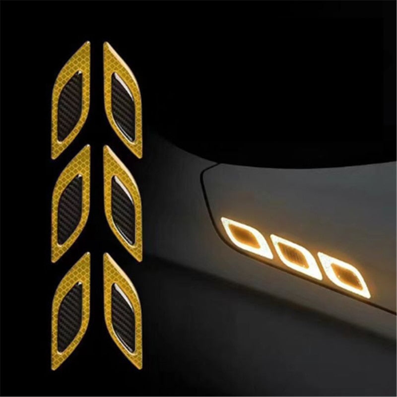 Car Anti-Collision Reflective Warning 3D Stickers (6pcs) Prily