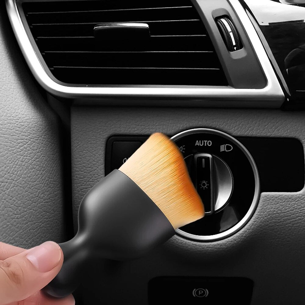 Car Cleaning Soft Dusting Brush with Casing (2pcs) Prily