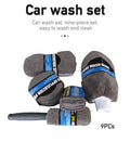 Car Detailing Cleaning Microfiber Full Pro Kit ( 9pcs ) Prily