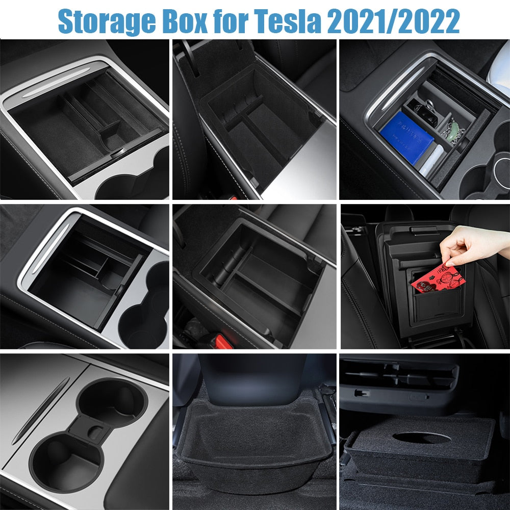 Car Storage Organizers For Tesla Cars Prily