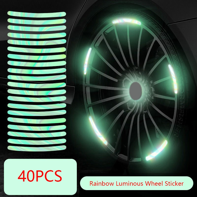 Car Tire Rim Night Safety Reflective Stickers Prily