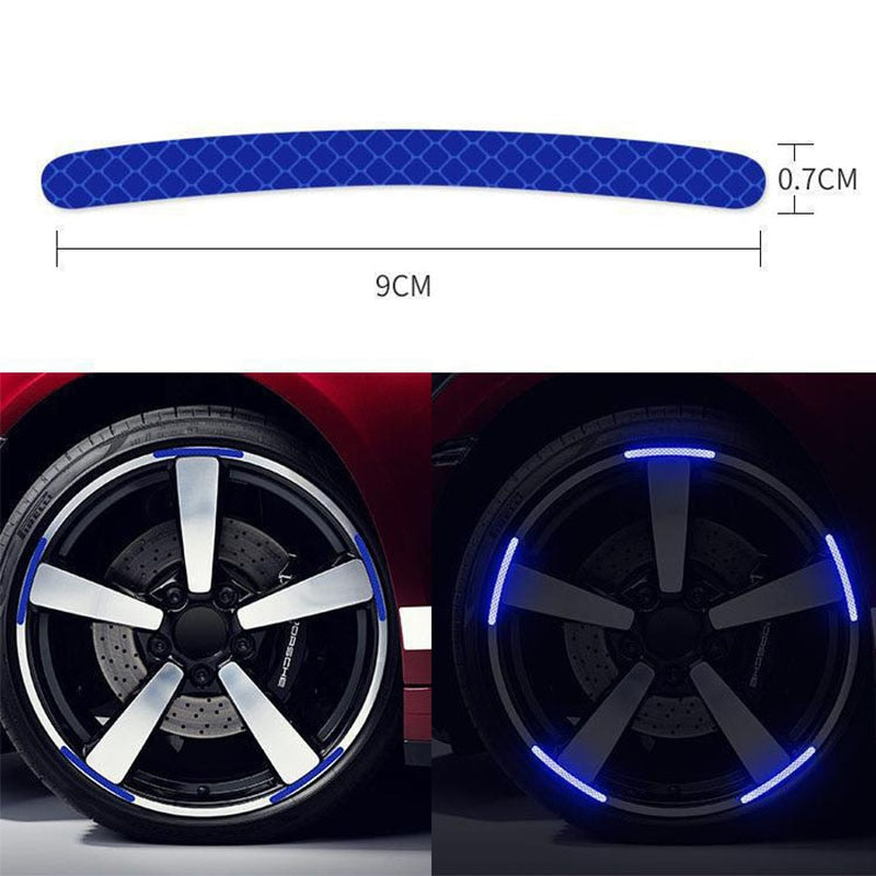 Car Tire Rim Night Safety Reflective Stickers Prily