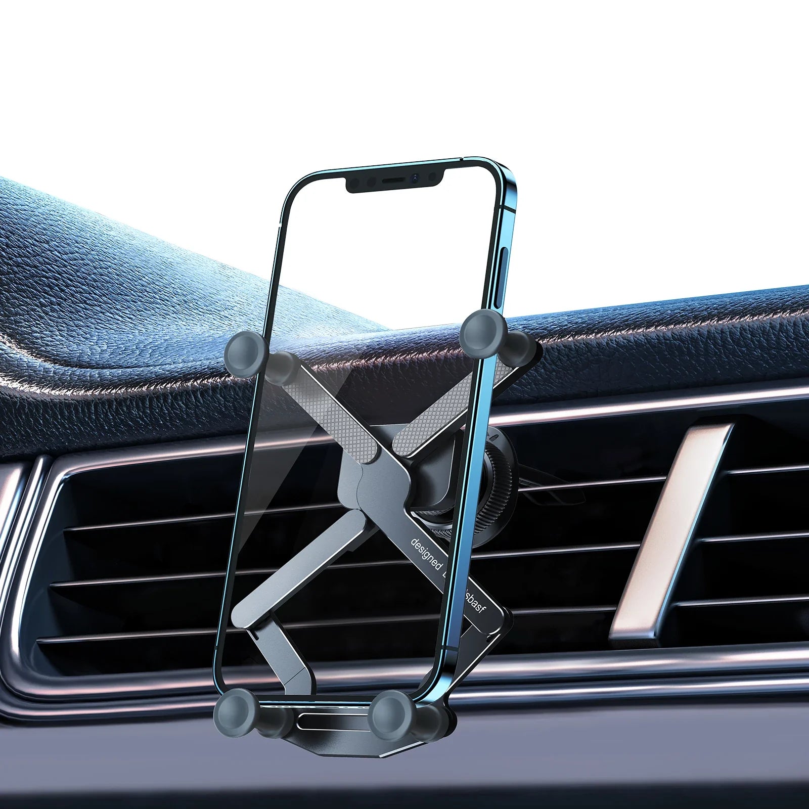 Carbon Alloy 360 Degree Invisible Gravity Car Phone Mount Prily