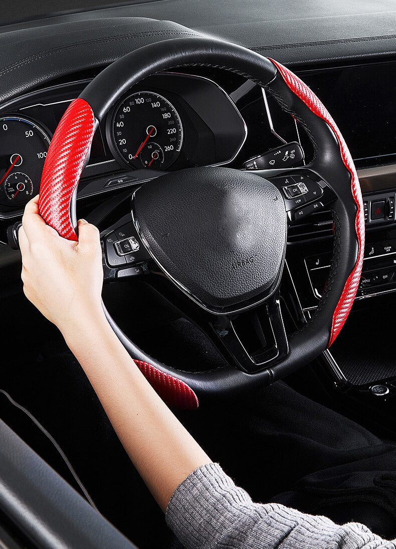 Carbon Fiber Universal Non-Slip Steering Wheel Cover Prily