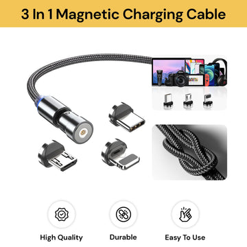 3 In 1 Magnetic Charging Cable