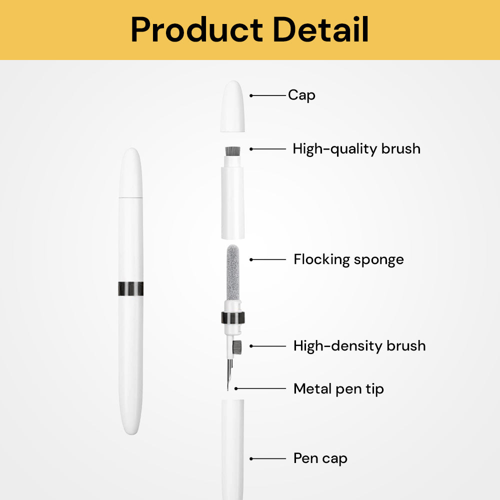 Earbuds Cleaning Pen - Portable Cleaning Tool for Airpods - White