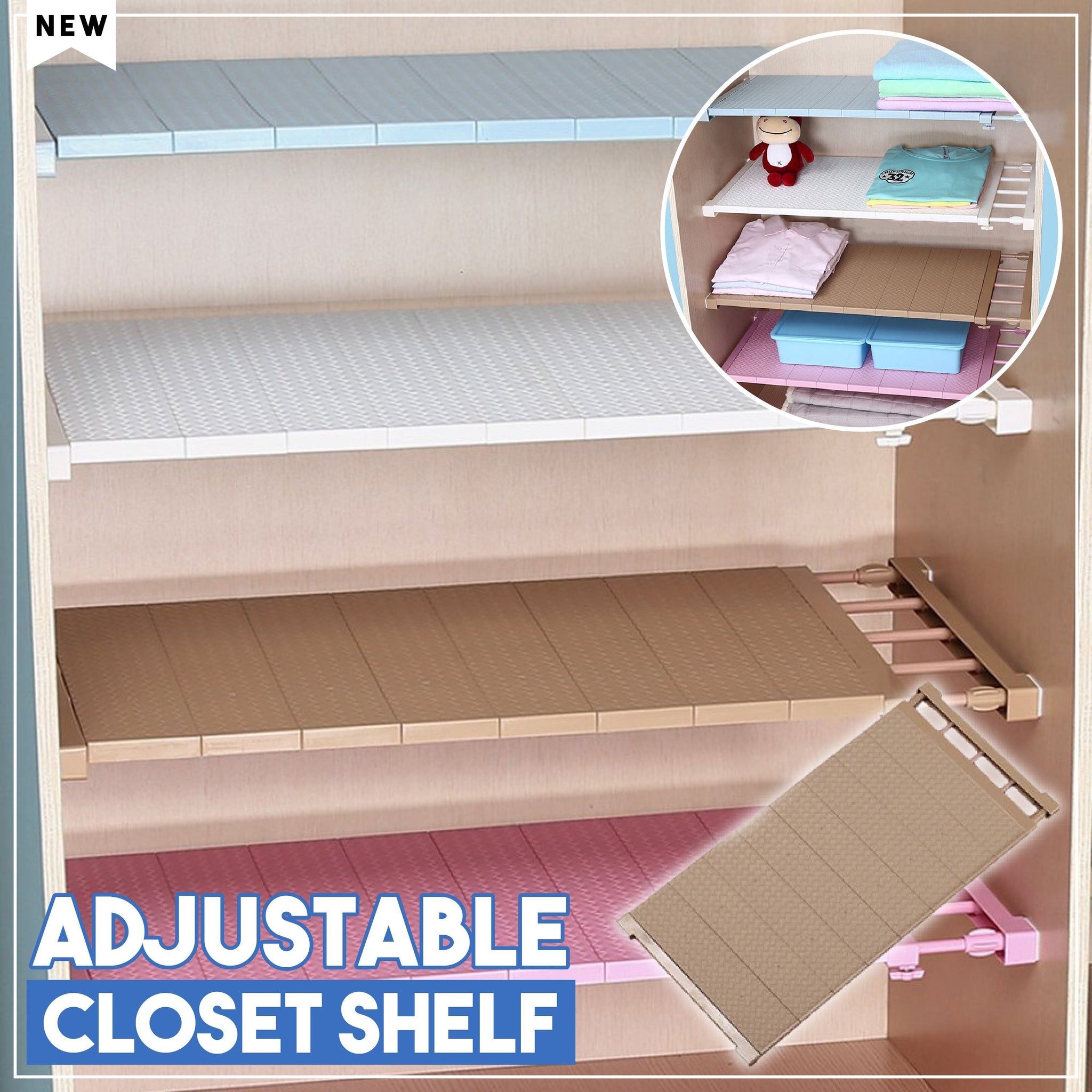 MagicShelf™ Size Adjustable Multipurpose Shelf