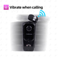 Collar Clip Retractable Vibrating Bluetooth Earphone Prily