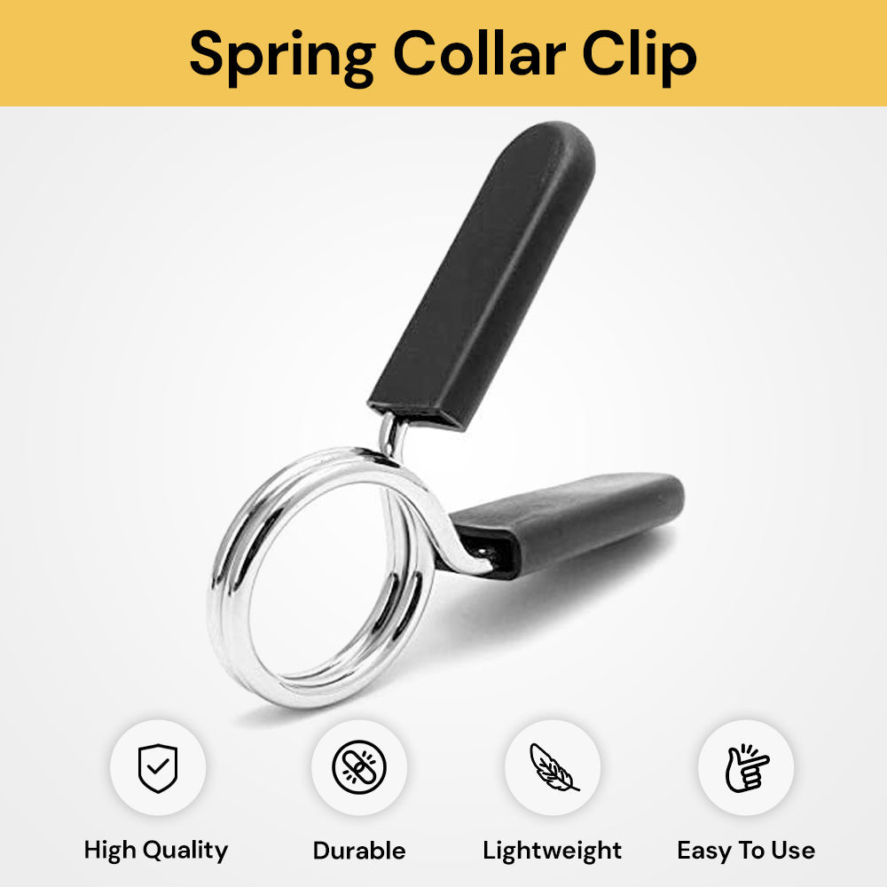 Barbell Spring Collar Clips - Collar clip - Compact and lightweight