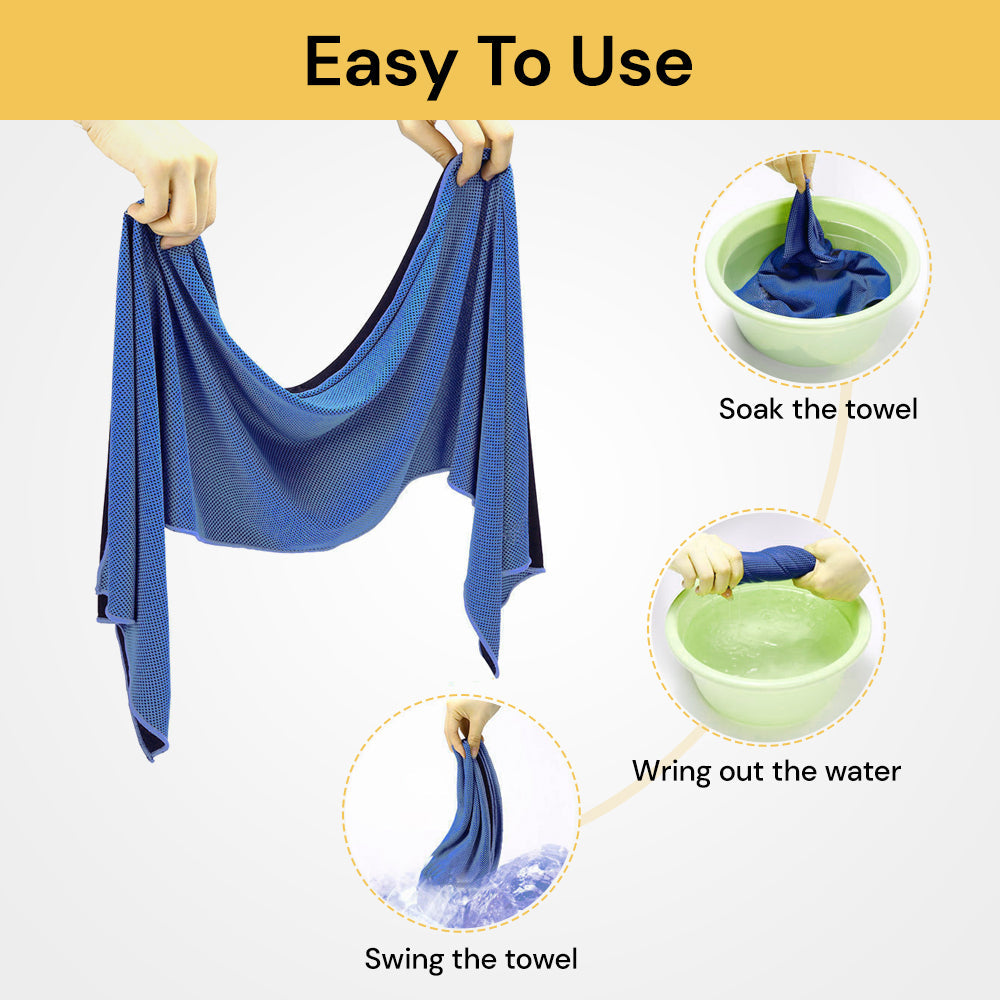 2pcs Instant Cooling Towel