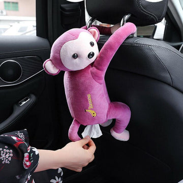 Creative Hanging Monkey Tissue Holder for Home and Car