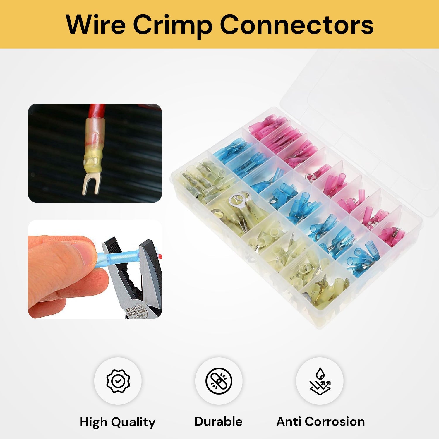 240PCs Wire Crimp Connectors