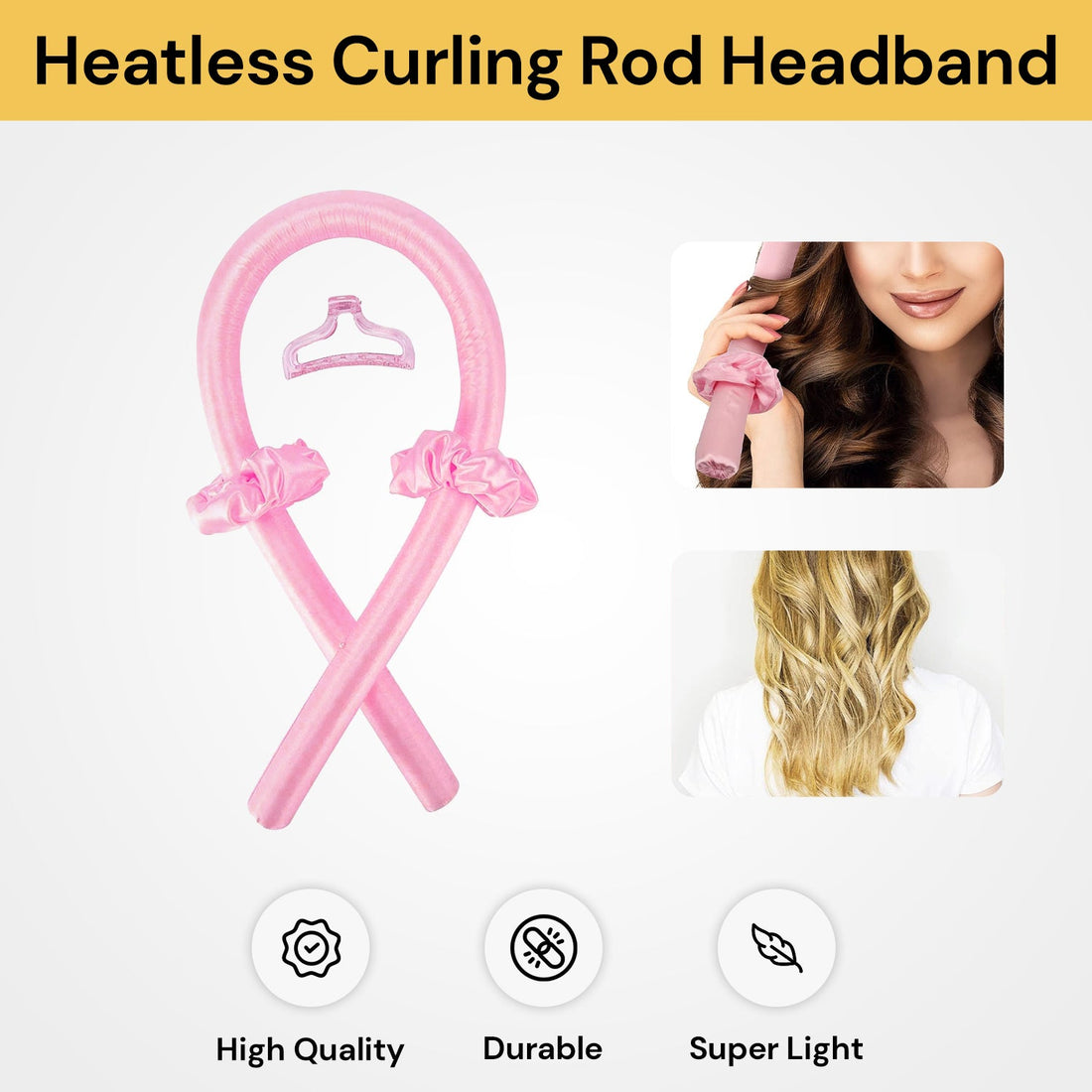 Heatless Curling Rod Headband