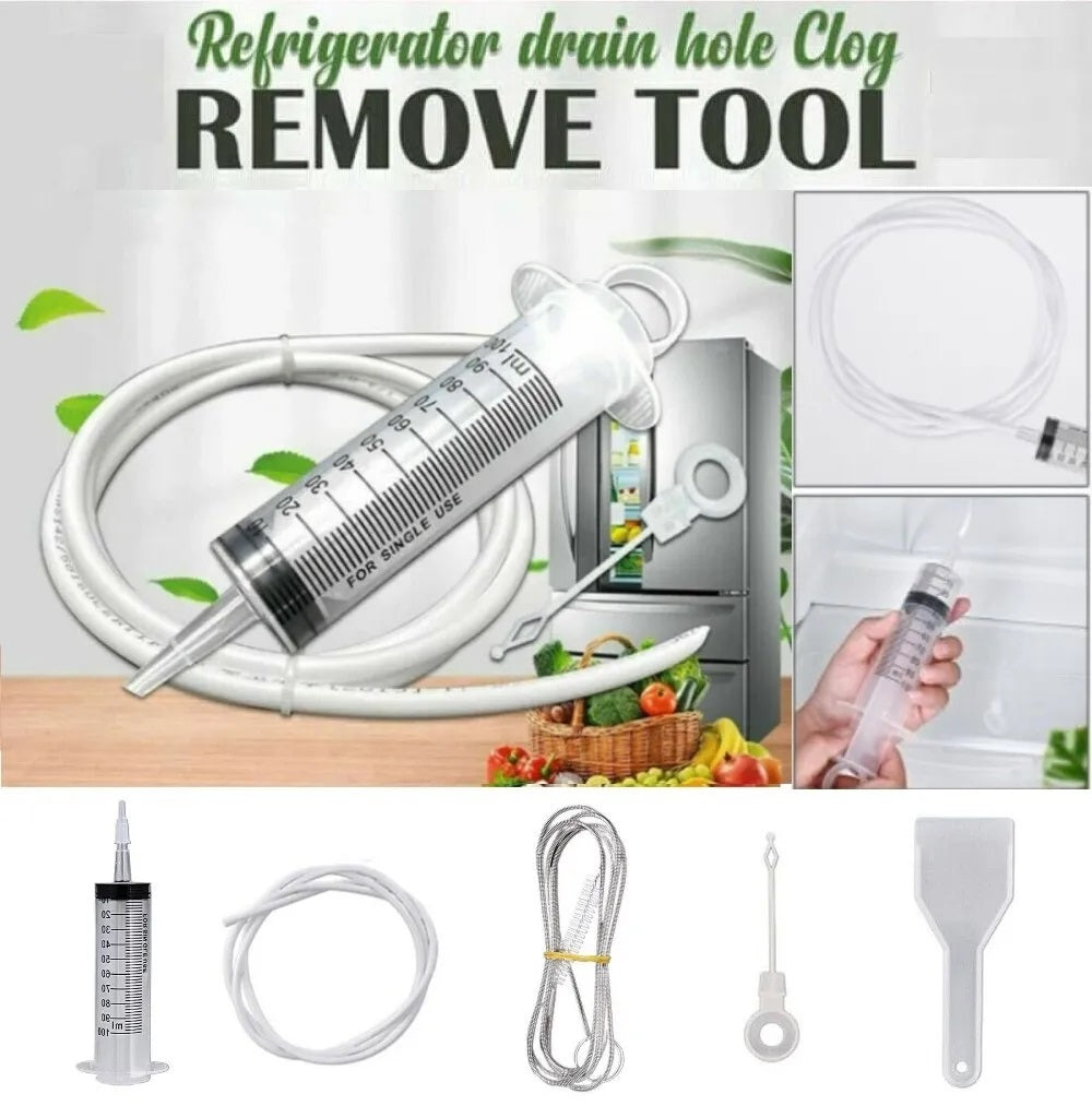 DIY Refrigerator Drain Hole Clog Remover / Dredge Cleaning Kit Prily