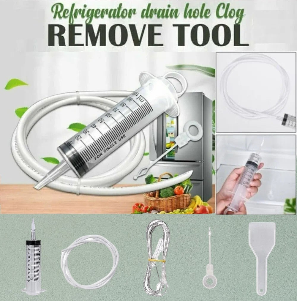 DIY Refrigerator Drain Hole Clog Remover / Dredge Cleaning Kit Prily