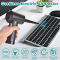 Deep Cleaning Cordless Compressed Air Duster with LED Light Prily