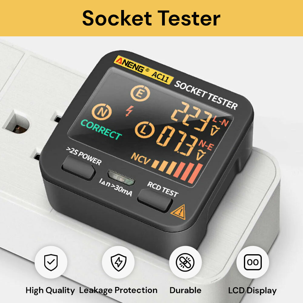 Digital Socket Tester Smart Voltage Detector