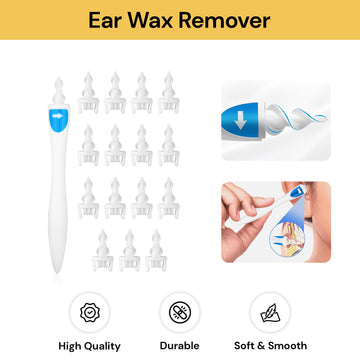 16 Replacement Heads Earwax Remover