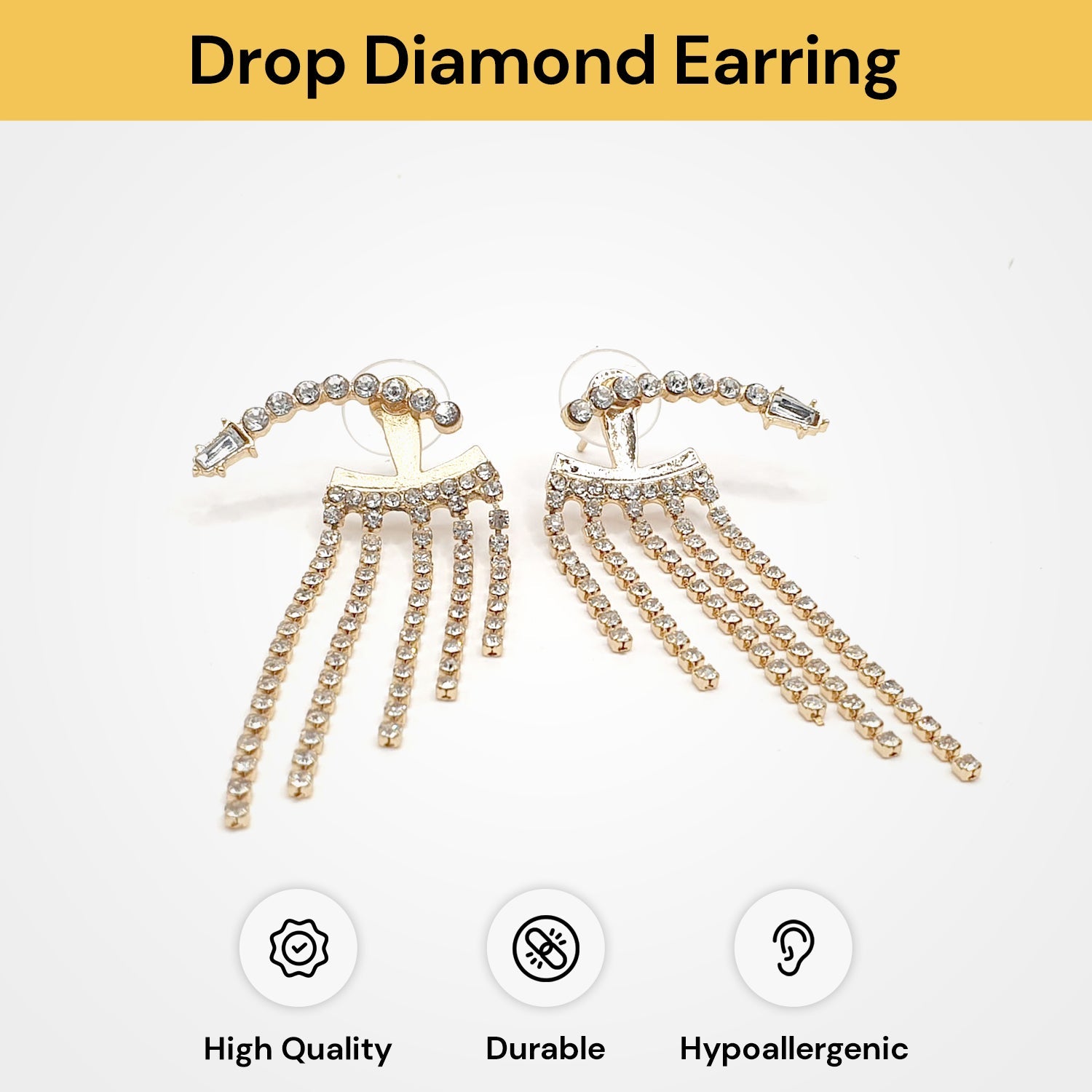 Drop Diamond Earring For Women