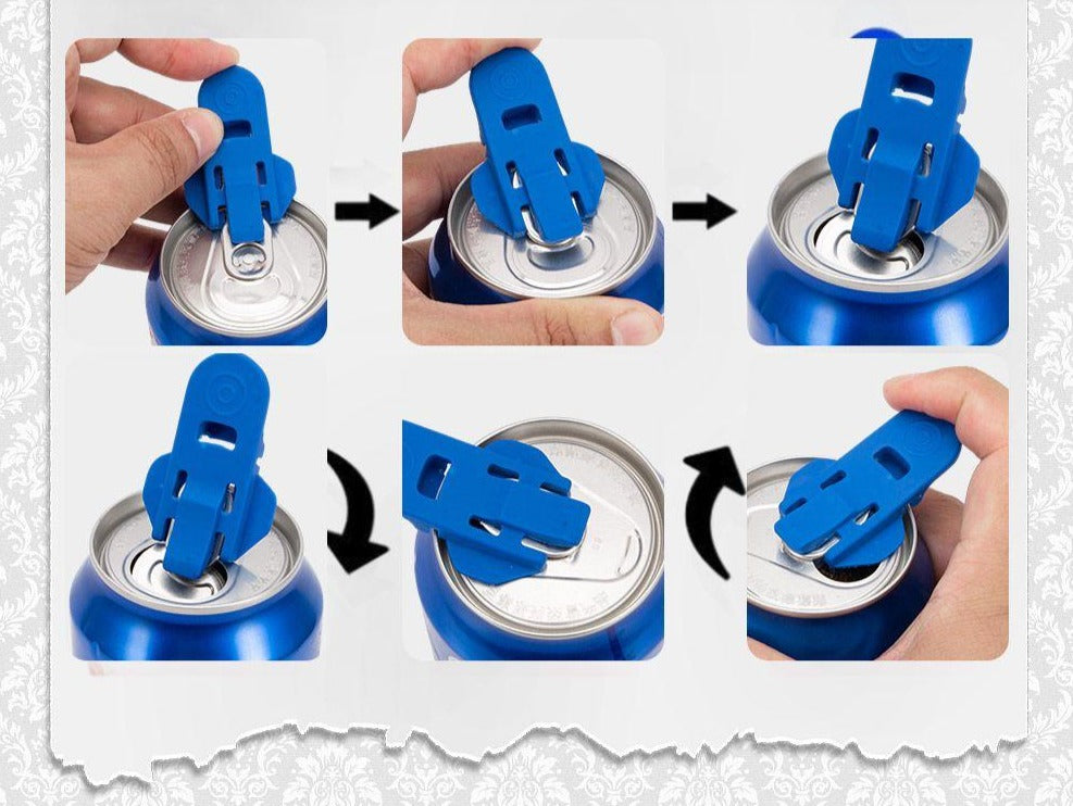 Easy Beverage Can Opener & Smart Lid (6pcs) Prily