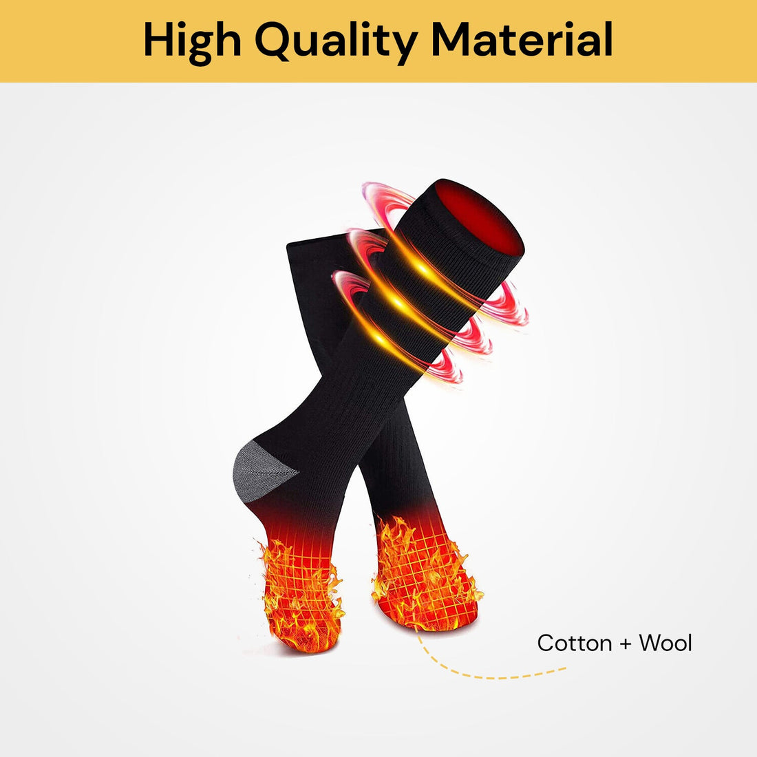 Unisex Electric Heated Socks With Battery