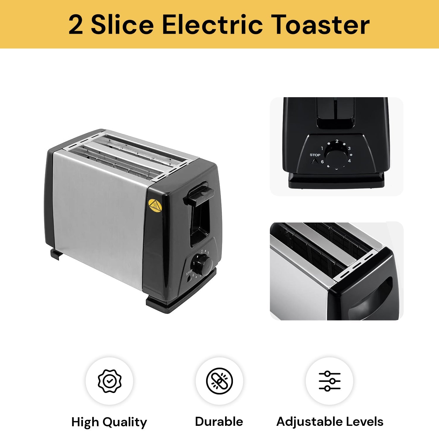 2 Slice Electric Toaster