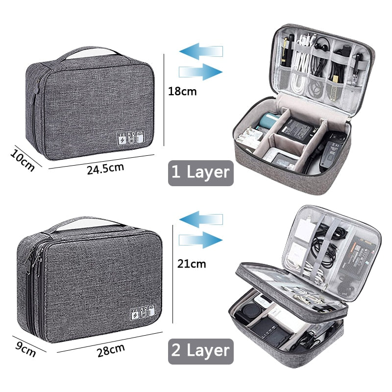 Electronics & Cables Waterproof Storage Organizer Prily