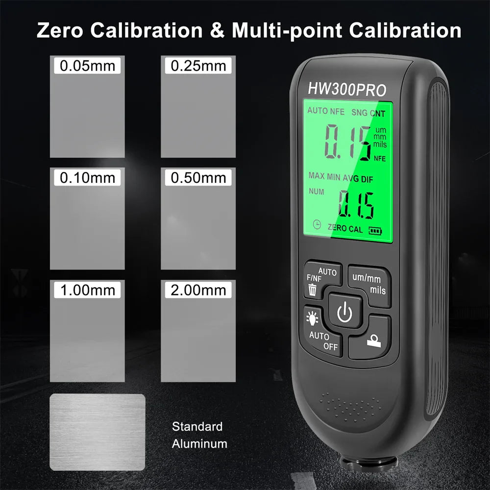 Electroplate Digital Metal / Paint Coating Thickness Gauge Tester Prily