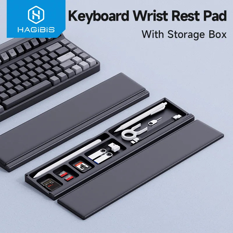 Ergonomic Soft Memory Foam Wrist Rest Pad with Storage Box Prily