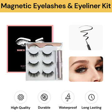 Magnetic Eyelashes And Eyeliner Kit