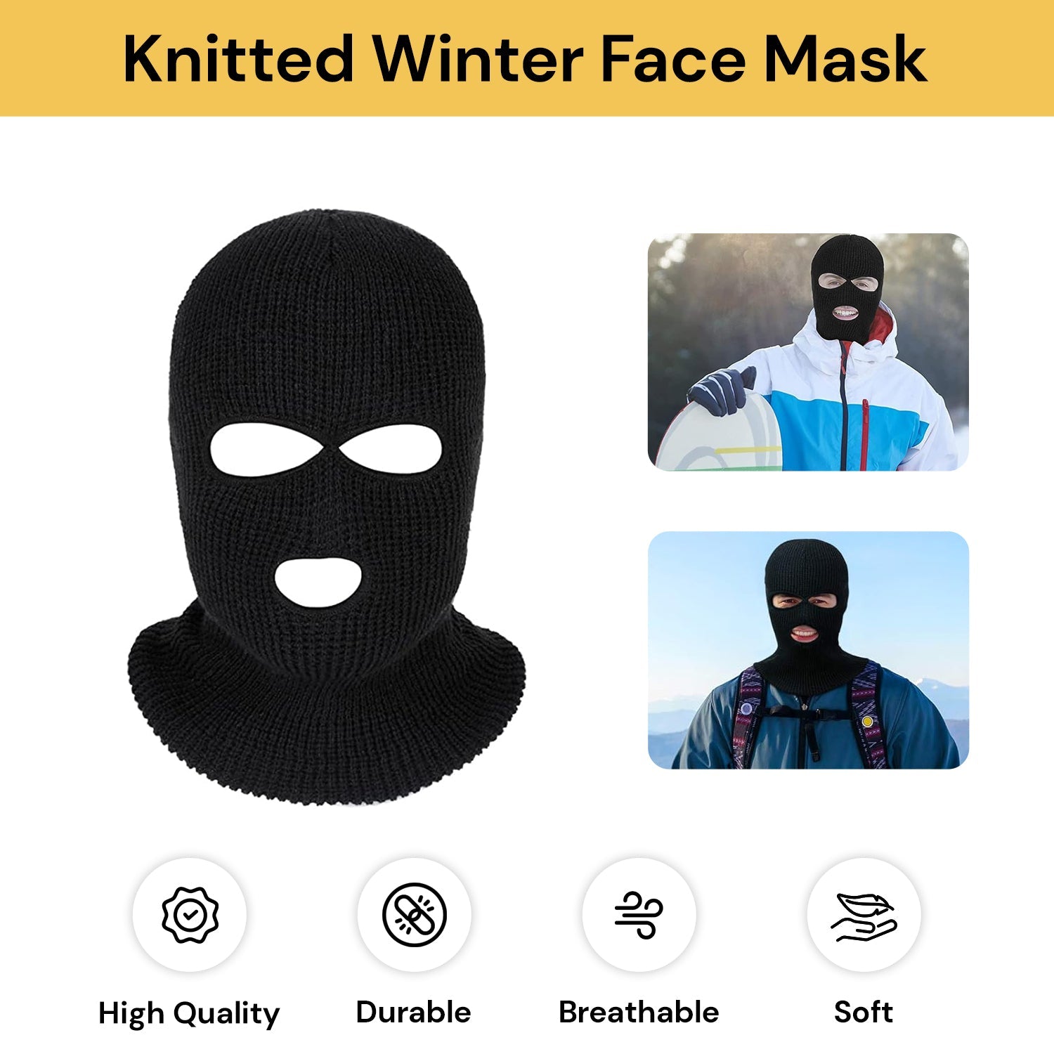 Knitted Winter Face Mask