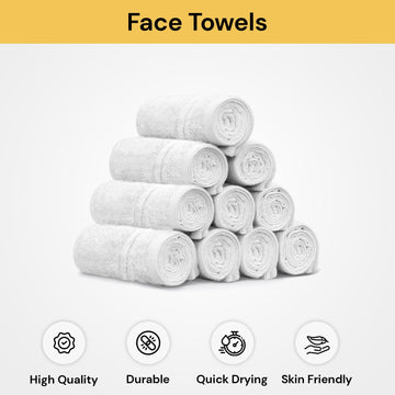 10PCs Face Towels