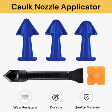 Caulking nozzle applicator finishing tool - Sealing and caulking - Multifuction 5 in 1