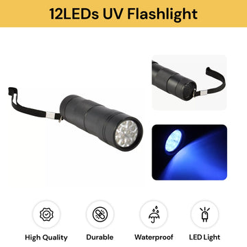 12LEDs UV Flashlight