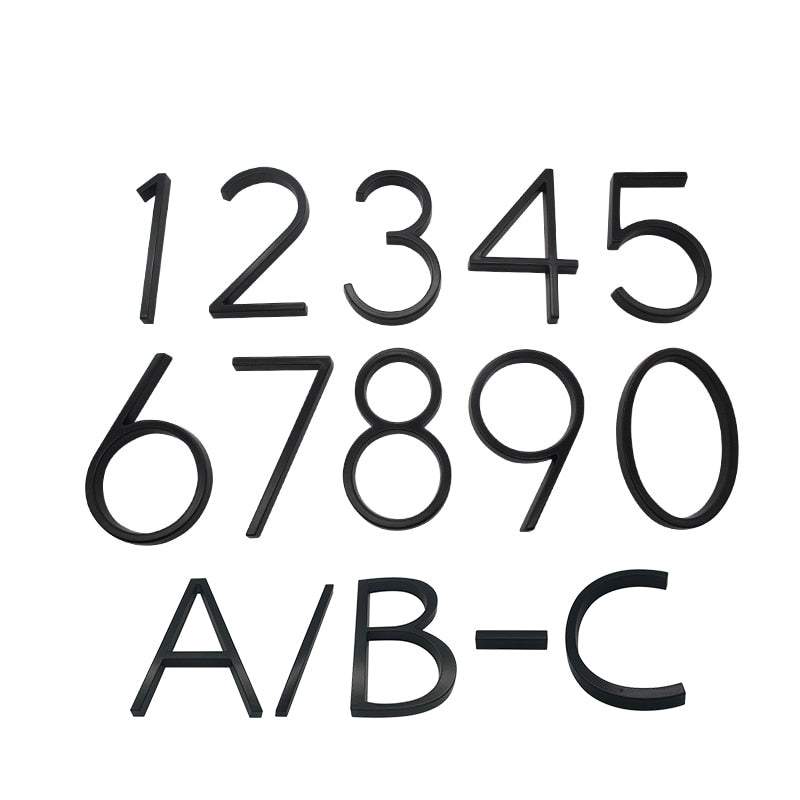 Floating Big House Address Numbers & Letters Prily